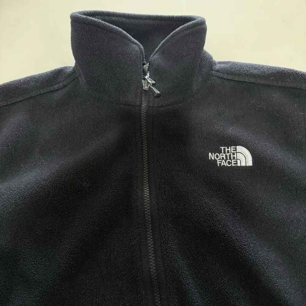 The North Face Mens M TKA 100 Glacier Full Zip Fleece Jacket Black